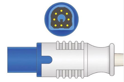 Philips D-Shaped 8pin M1196A spo2 sensor