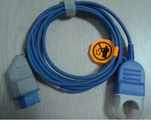 Nihon Kohden JL-906P SpO2 Extension Cable / adapter Cable, 14M-DB9F, 2.4m