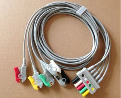 Mindray / siemens / burdick ECG Leadwires rau 5lead Snap / clip / grabber