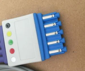 Philips M1971a 5lead ECG Hlau Txheem nrog Snap / Grabber / clip rau IEC / AHA