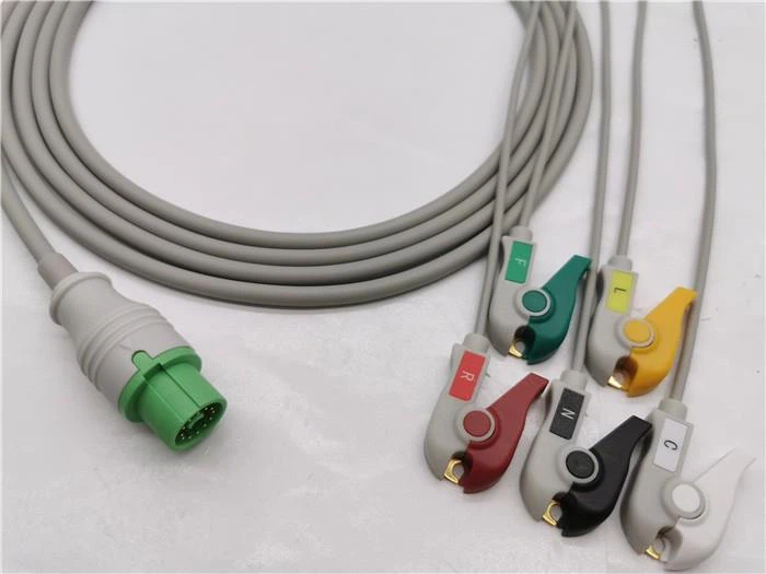 Mindray Compatible Round 12 Pin ECG Transducer Cable