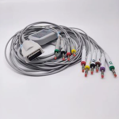 Biocare Cardioline Sib Tw EKG Cable 10 Txhuas Qev-AR600