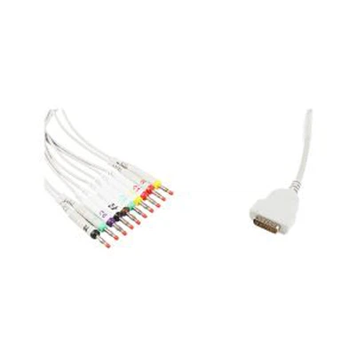 GE Txoj Kev Kho Mob Ncaj Ncees-Txuas EKG Cable Leadwire Txiv tsawb