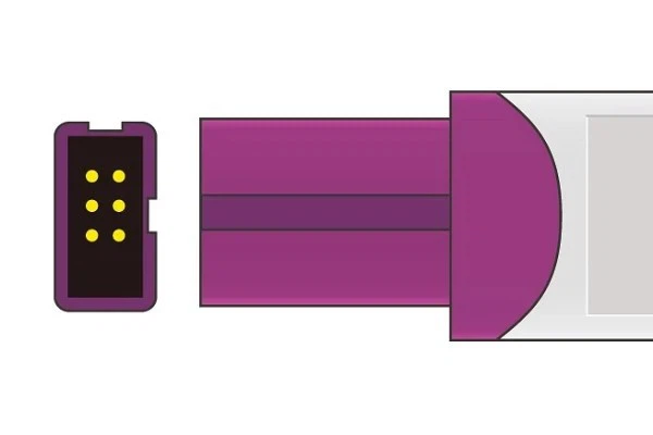 Lohmeier M010 6-Pin Adult Clip Spo2 Sensor