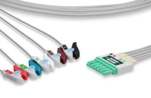 Drager Tshaj ECG Leadwires 6 Tus Thawj